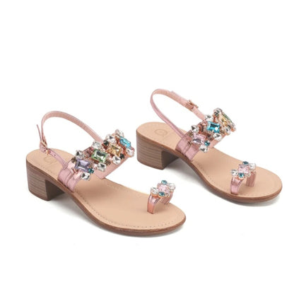 Sandalo Infra alluce Positano tacchetto Oro Rosa