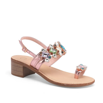 Sandalo Infra alluce Positano tacchetto Oro Rosa