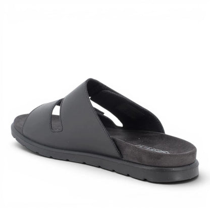 Sandali Scalzati Uomo Igi&Co in Pelle Nero - Calzature Estive Comode e Leggere