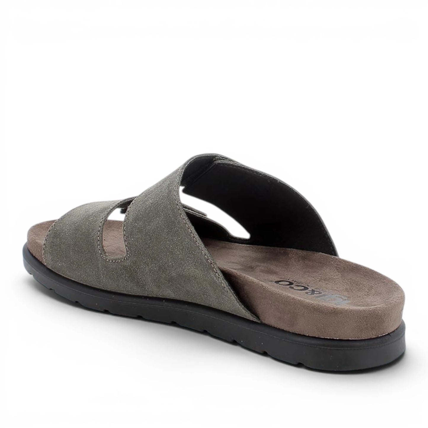 Sandali Scalzati Uomo Igi&Co in Pelle Nabuk Militare- Calzature Estive Comode e Leggere
