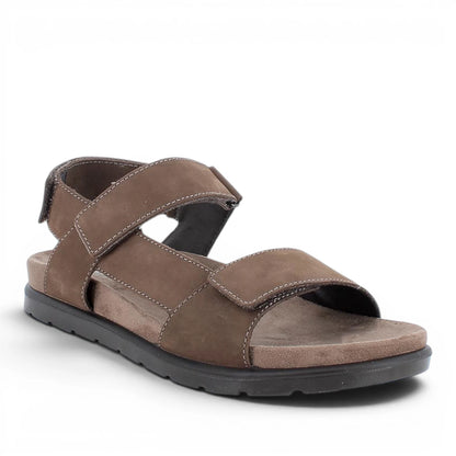 Sandali Uomo Igi&Co in Pelle Nabuk Marrone - Calzature Estive Comode e Leggere