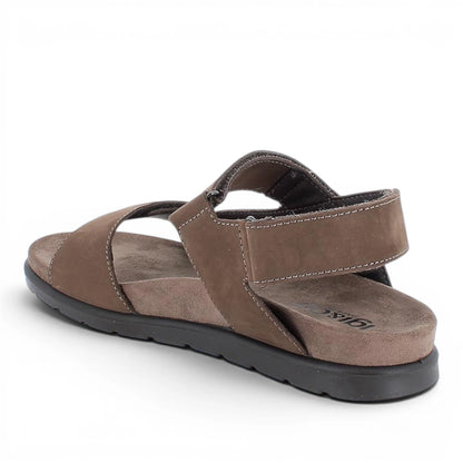Sandali Uomo Igi&Co in Pelle Nabuk Marrone - Calzature Estive Comode e Leggere