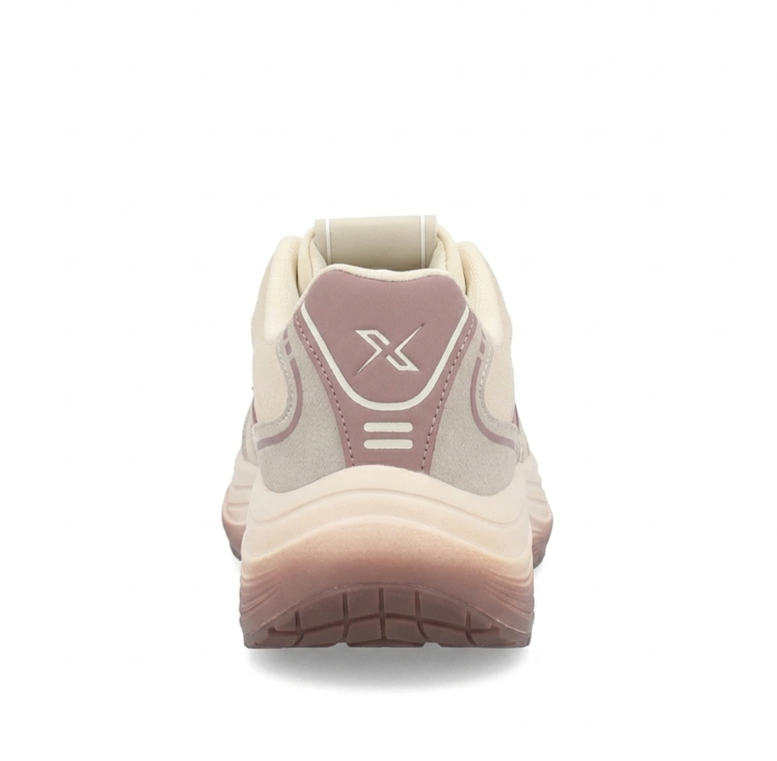 Sneakers Donna Frau in Pelle Scamosciata Beige con Suola Oversize