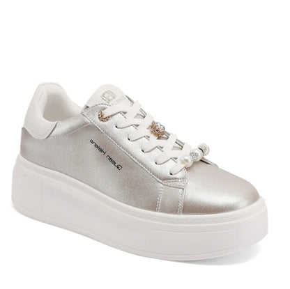 Sneakers Donna Queen Helena Platform Champagne con accessori Gioiello