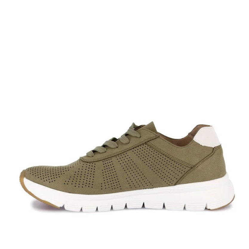 Sneakers Uomo Grunland traforate Verde Militare Ultra Leggere