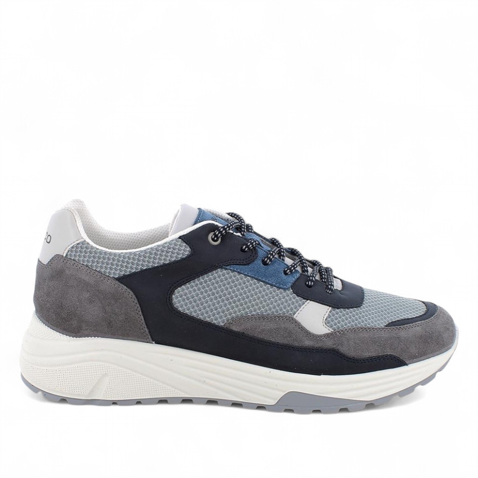 Sneaker uomo igi&CO in vera pelle blu collezione primavera estate