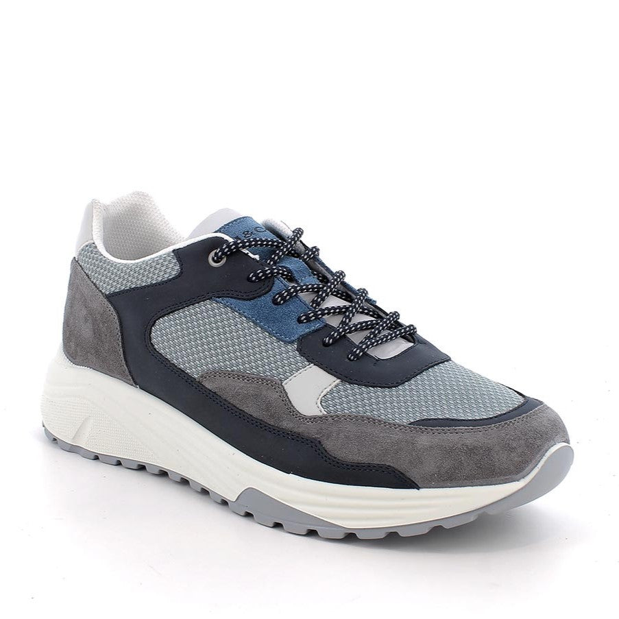 Sneakers Uomo Igi&Co in Pelle Scamosciata e Tessuto Blu