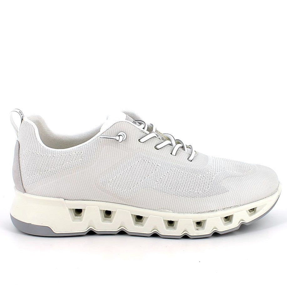 Sneakers Uomo Igi&amp;Co in Tessuto Bianco con Suola Ammortizzata - Scarpe Made in Italy Comode con Sottopiede in Memory Foam - Collezione Primavera Estate