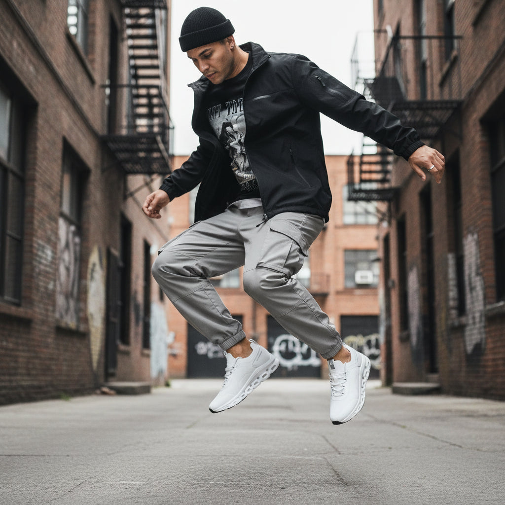 Sneakers Slip on Uomo XTI in Tessuto Bianco con Suola Ammortizzante