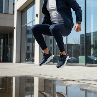 Sneakers Slip on Uomo XTI in Tessuto Blu con Suola Ammortizzante