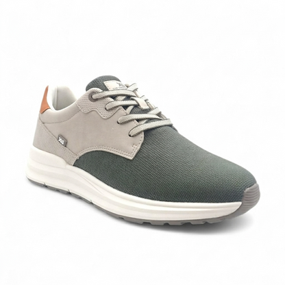 Sneakers Uomo XTI in Tessuto Militare fondo Extra Light