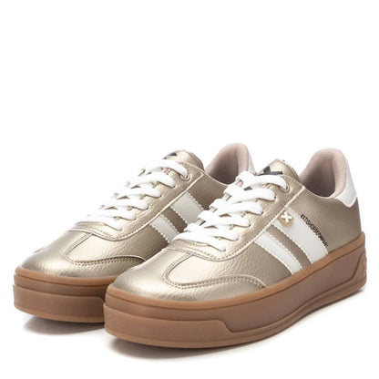 Sneakers Donna XTI Oro con riporti Bianco
