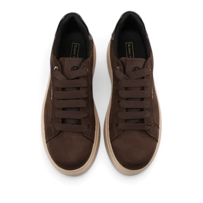 Sneakers Donna Queen Helena Platform Scamosciato Marrone