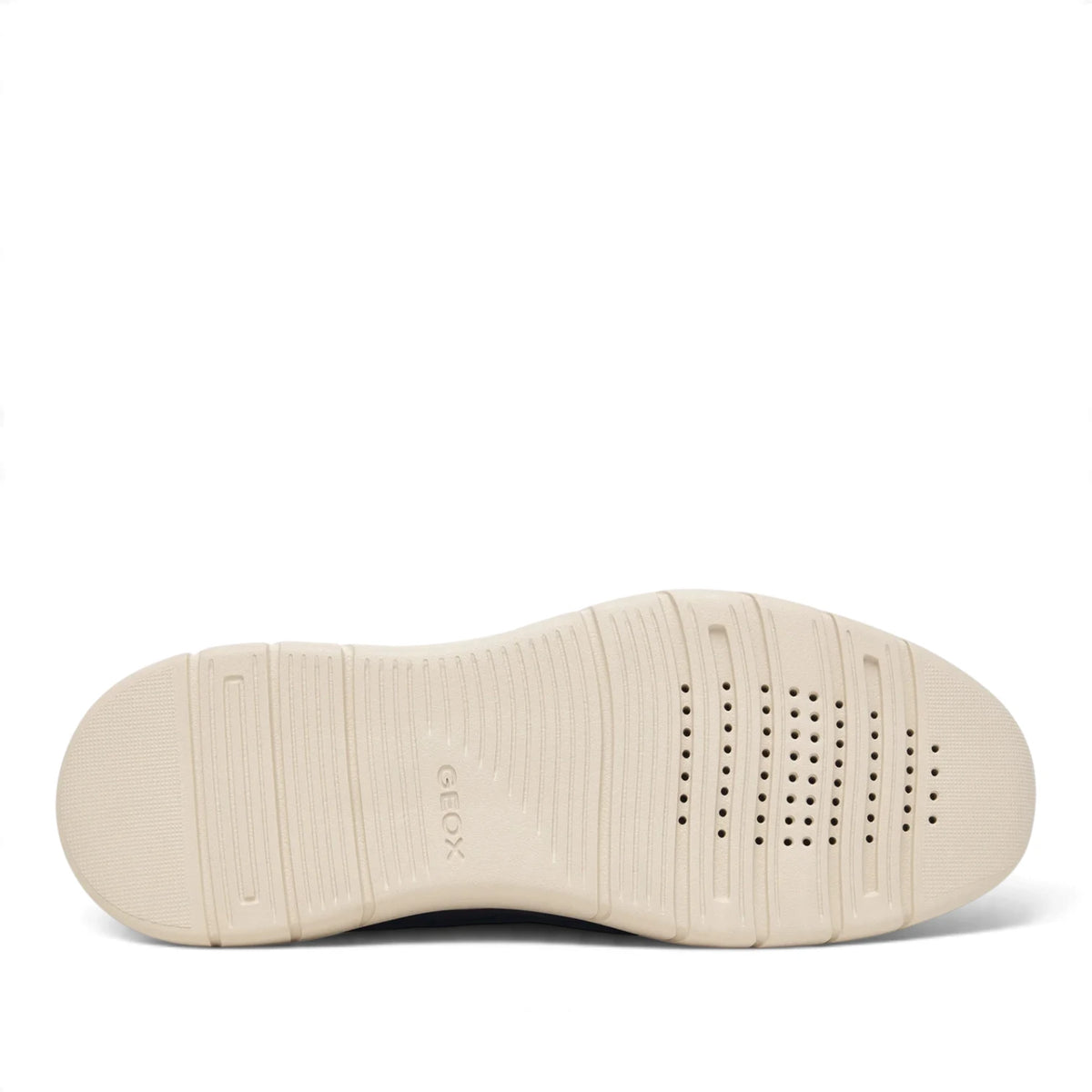 Sneakers Donna GEOX Pelle e Tessuto Fango riporti Marrone