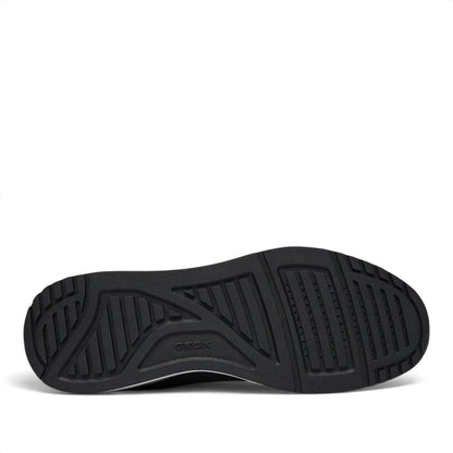 Sneakers Uomo Geox in Tessuto riporti Ecopelle Blu