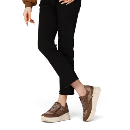 Sneakers Donna Queen Helena Platform Scamosciato Marrone