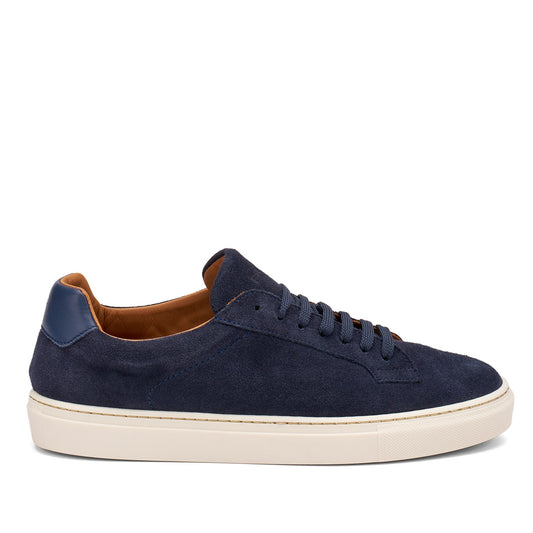 Sneaker Uomo Frau Blu in Pelle Scamosciata - Scarpa Urban Minimalista - Collezione Primavera Estate