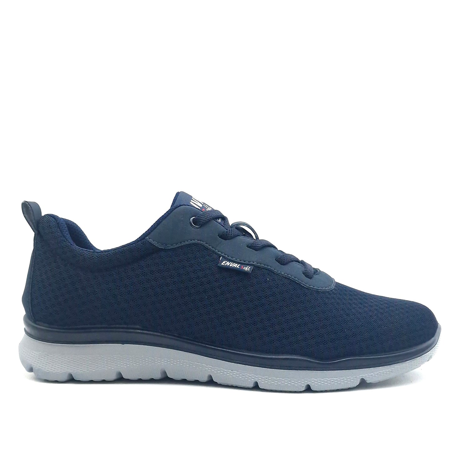 Sneakers Uomo Enval in Tessuto Blu con lacci elastici Leggere e Traspiranti