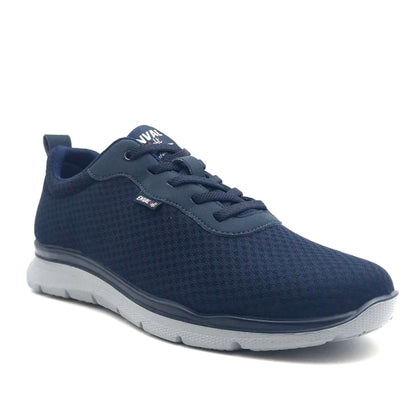 Sneakers Uomo Enval in Tessuto Blu con lacci elastici Leggere e Traspiranti