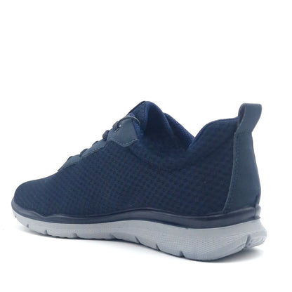 Sneakers Uomo Enval in Tessuto Blu con lacci elastici Leggere e Traspiranti
