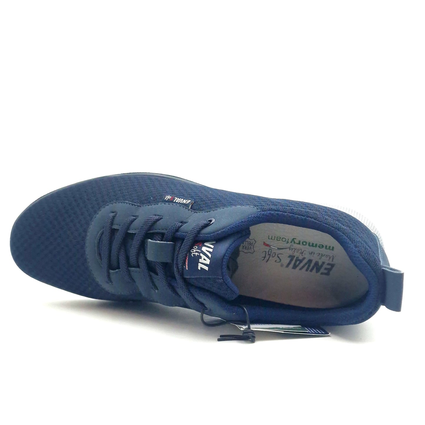 Sneakers Uomo Enval in Tessuto Blu con lacci elastici Leggere e Traspiranti