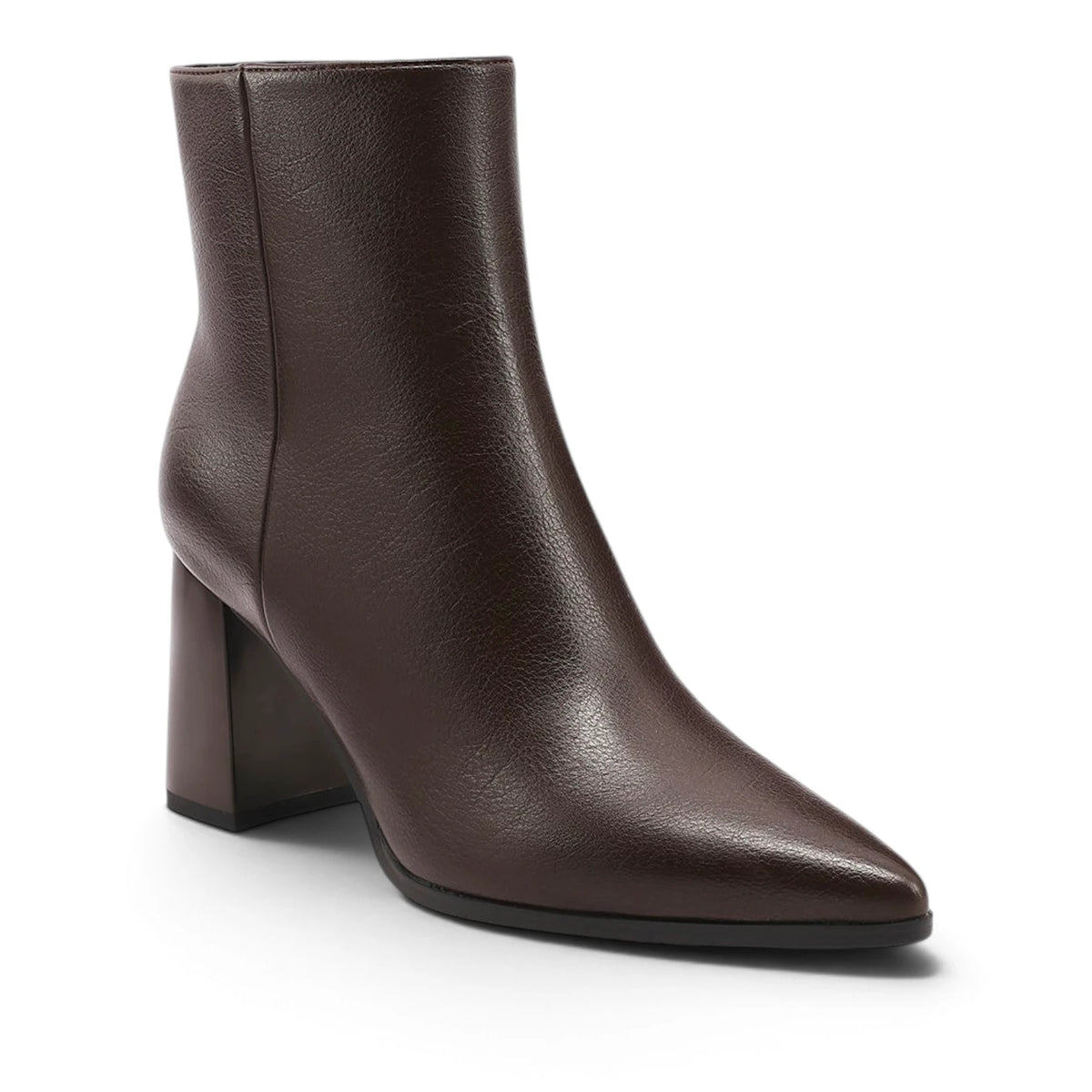 Stivaletto Donna in Ecopelle Moro con Tacco