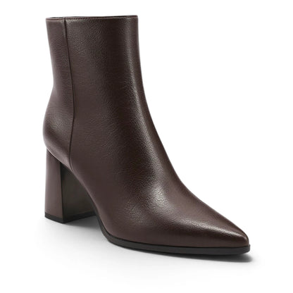 Stivaletto Donna in Ecopelle Moro con Tacco