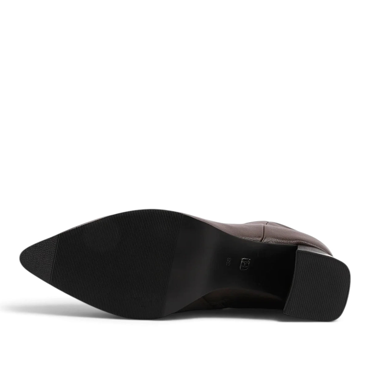Stivaletto Donna in Ecopelle Moro con Tacco