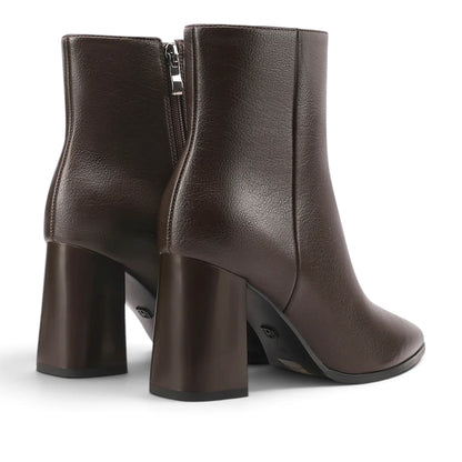 Stivaletto Donna in Ecopelle Moro con Tacco
