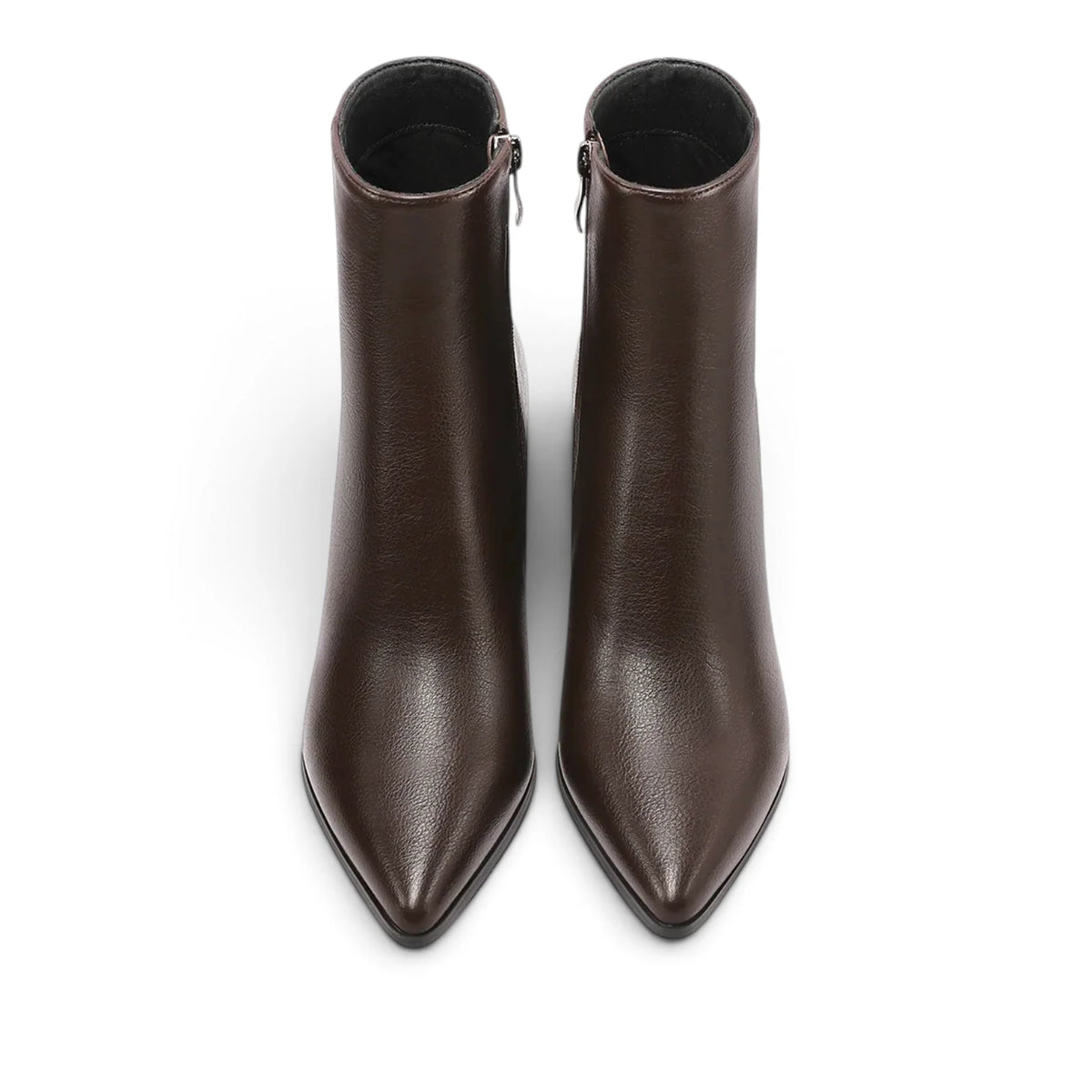 Stivaletto Donna in Ecopelle Moro con Tacco