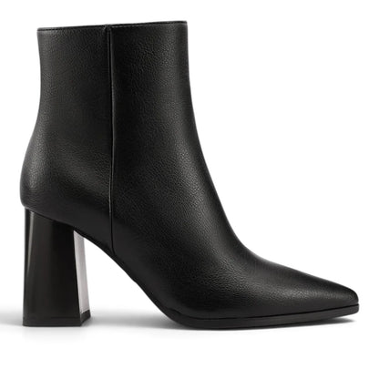 Stivaletto Donna in Ecopelle Nero con Tacco