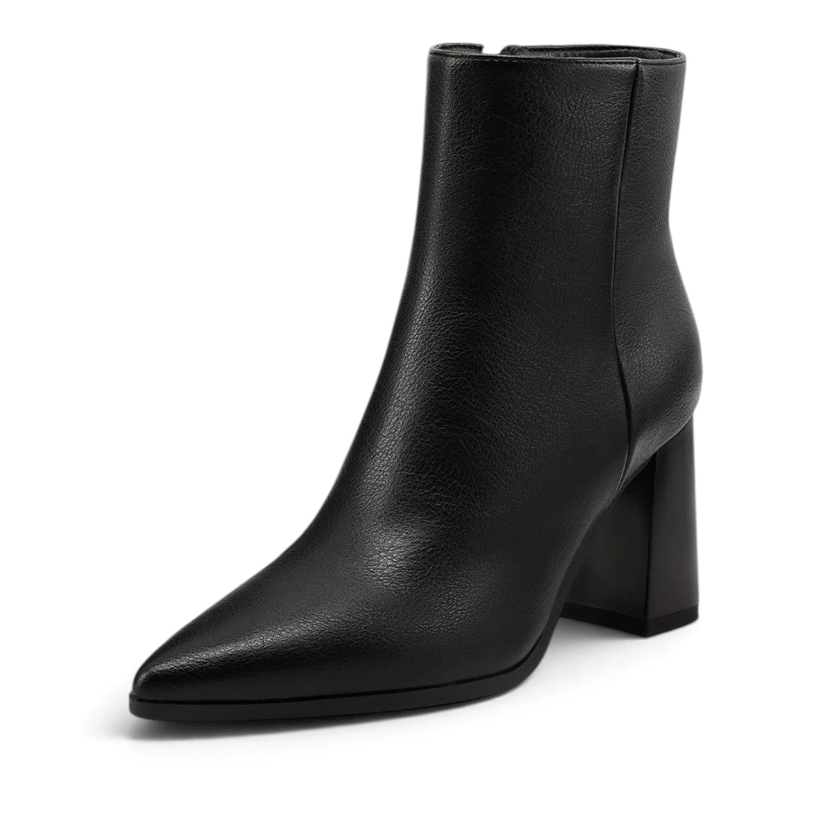 Stivaletto Donna in Ecopelle Nero con Tacco