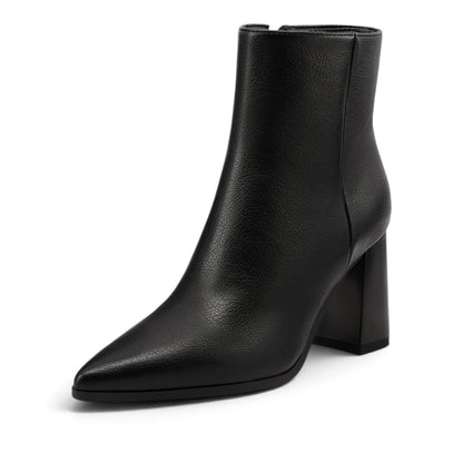 Stivaletto Donna in Ecopelle Nero con Tacco