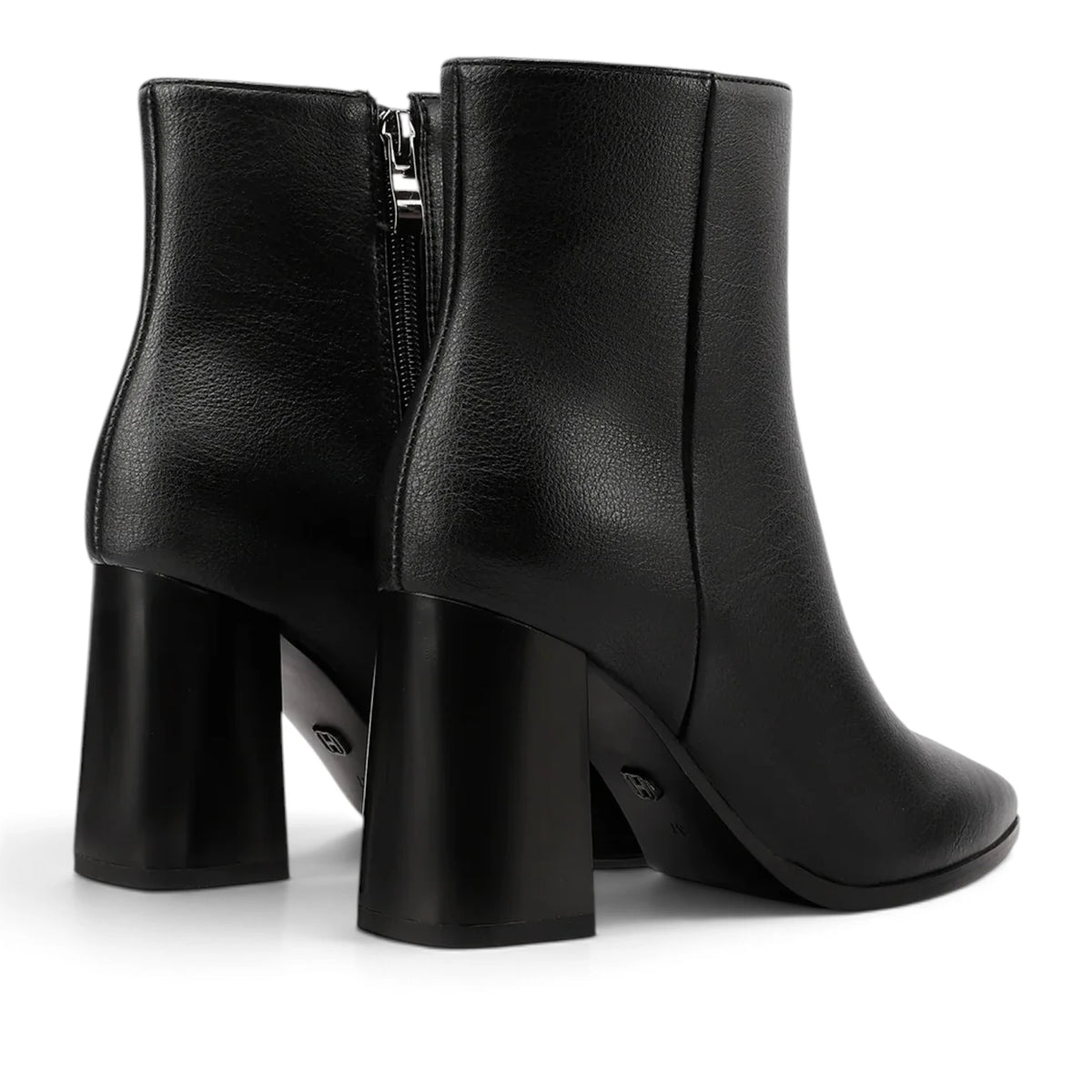 Stivaletto Donna in Ecopelle Nero con Tacco