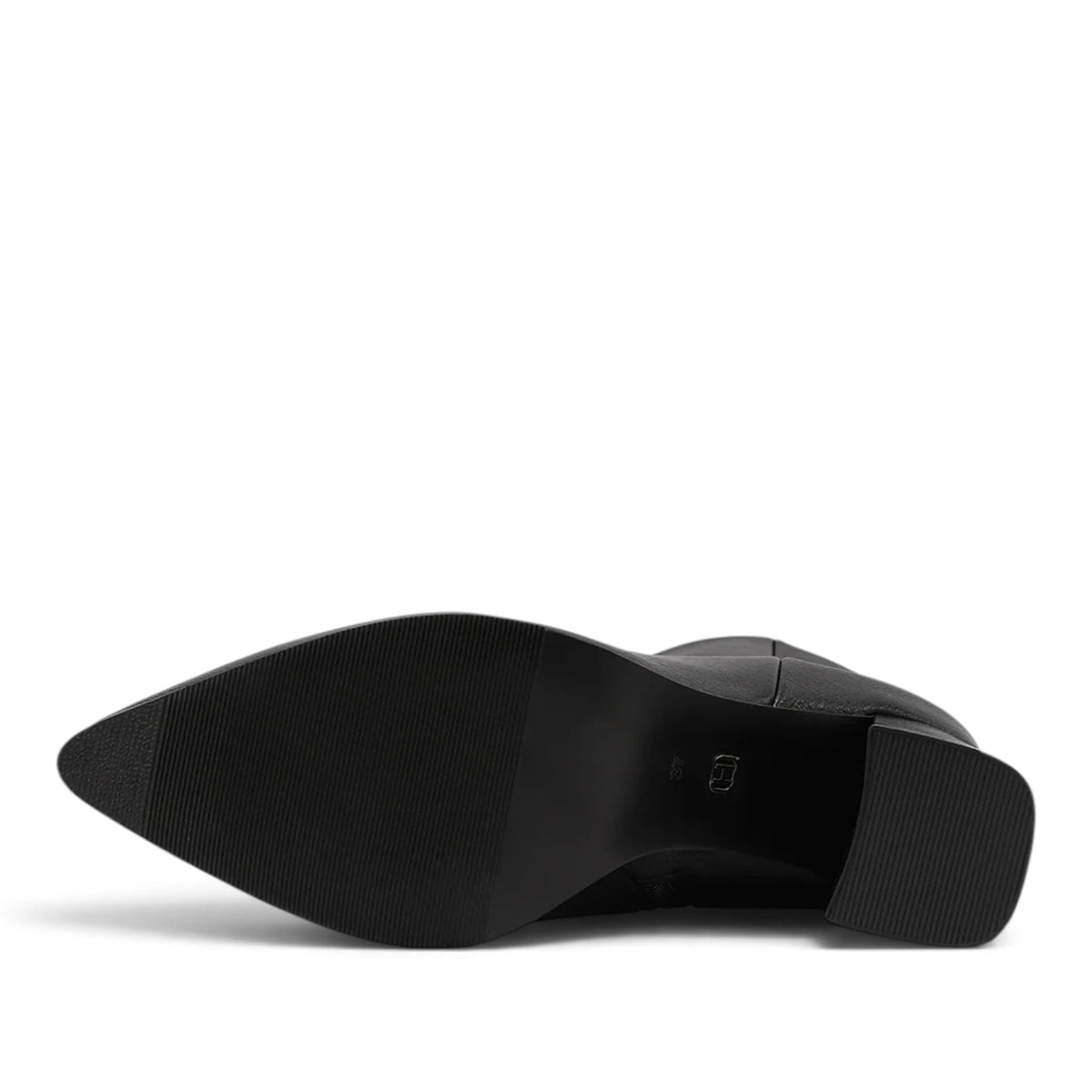 Stivaletto Donna in Ecopelle Nero con Tacco