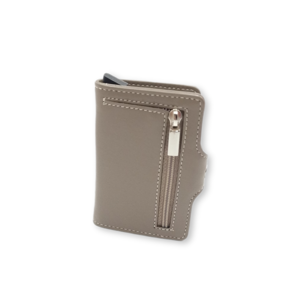 Wallet in Pelle Fango con Portamonete